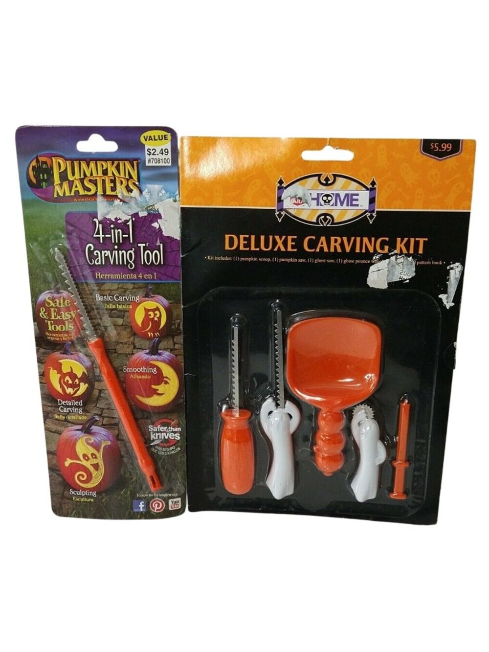 Pumpkin Masters 4-in-1 Pumpkin Carving Tool & 5 pc Deluxe Carving Kit  NEW